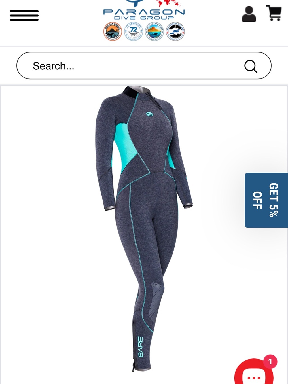 Brand New Women’s 5mm Bare Evoke wetsuit size 12